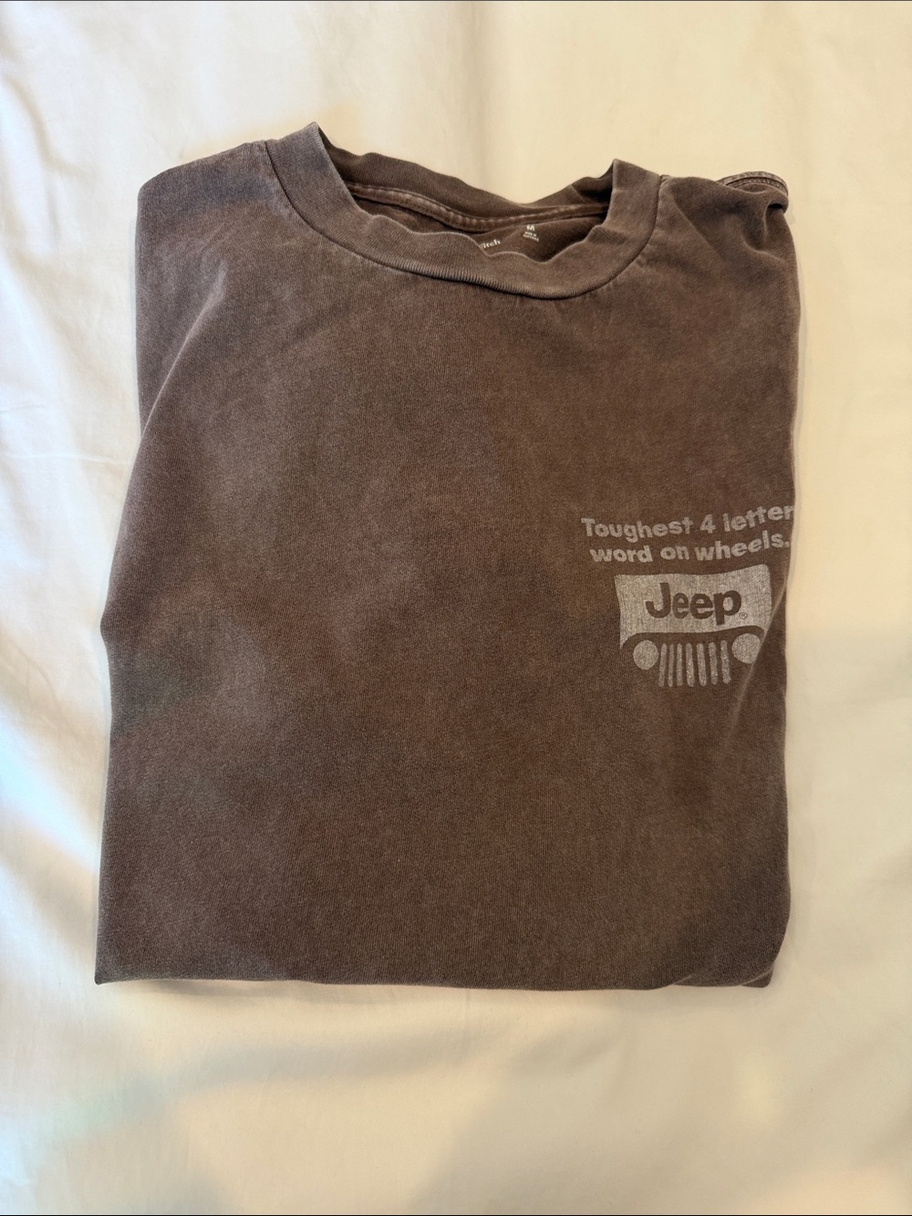 Abercrombie & Fitch Brown Jeep Logo Short Sleeve Tee - Picture 6 of 6